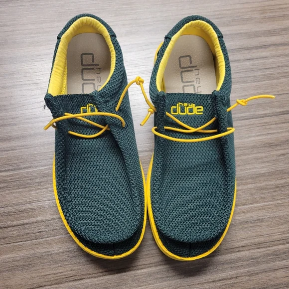 Hey Dude | Shoes | Youth Size 6 Green And Yellow Hey Dudes  display picture 1